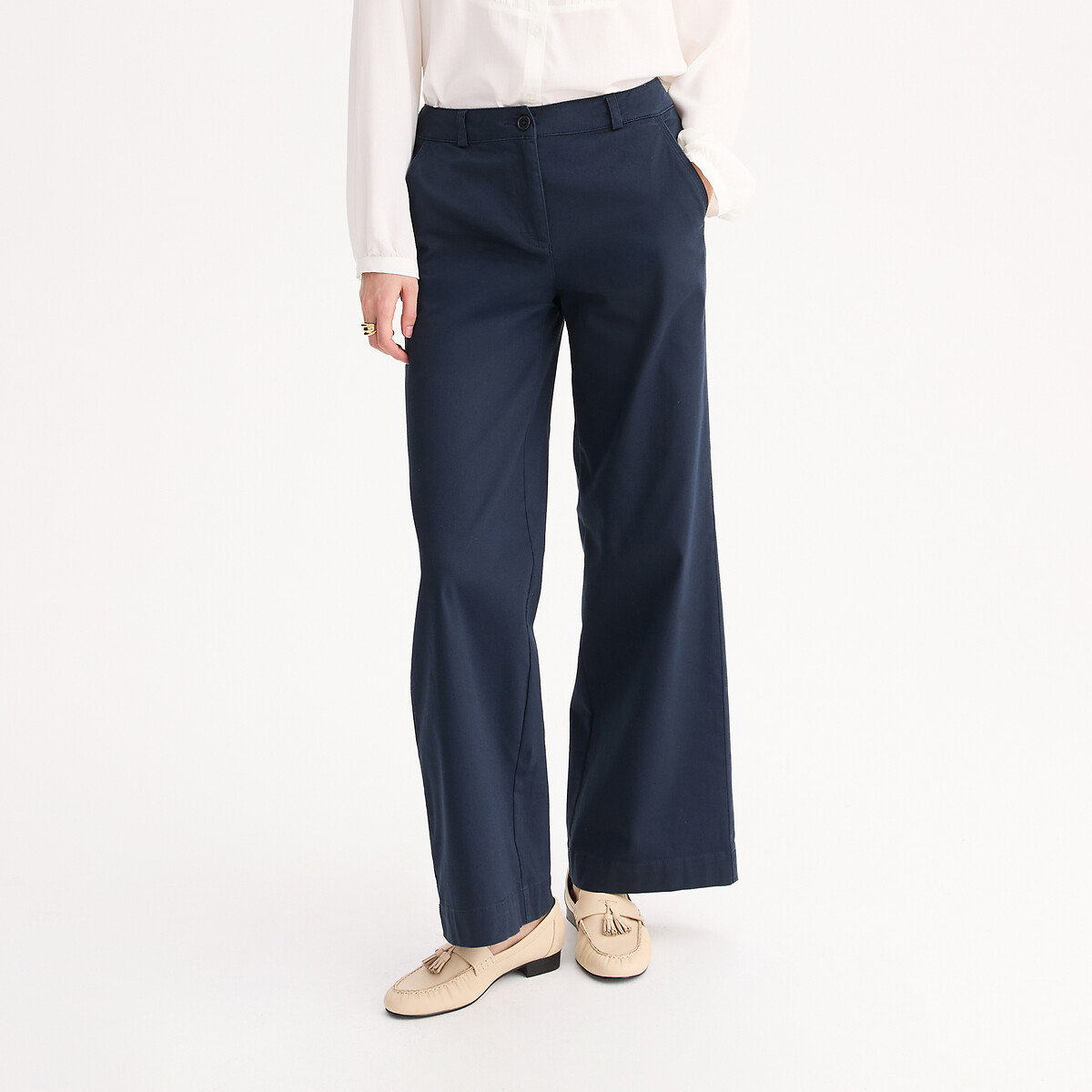 Φαρδύ παντελόνι με λοξές τσέπες