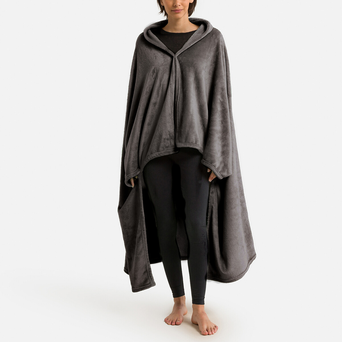 Φλις ριχτάρι με μανίκια από ανακυκλωμένο πολυέστερ 130x170 cm