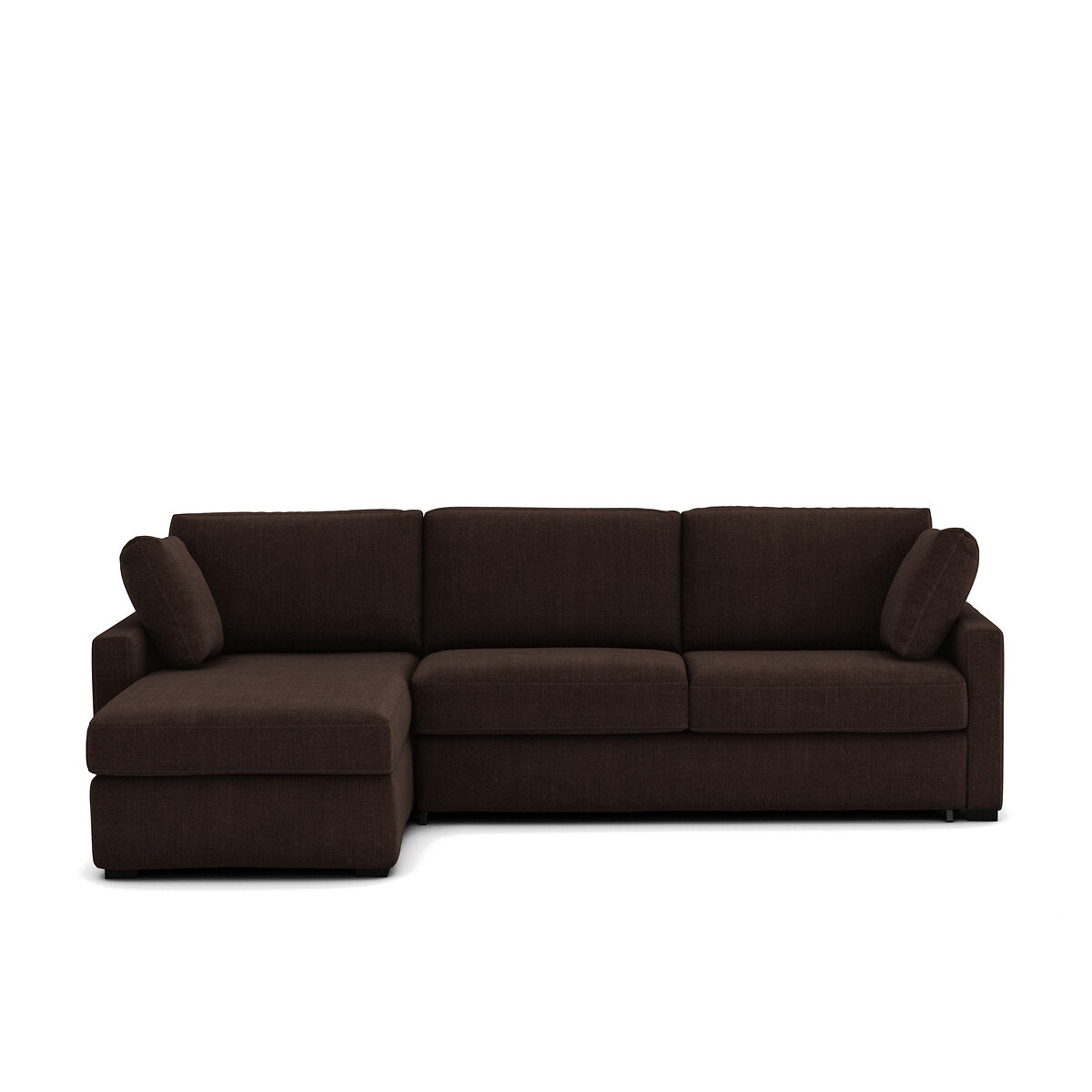 Γωνιακός καναπές-κρεβάτι από βαμβάκι/λινό Μ160xΠ265xΥ85cm