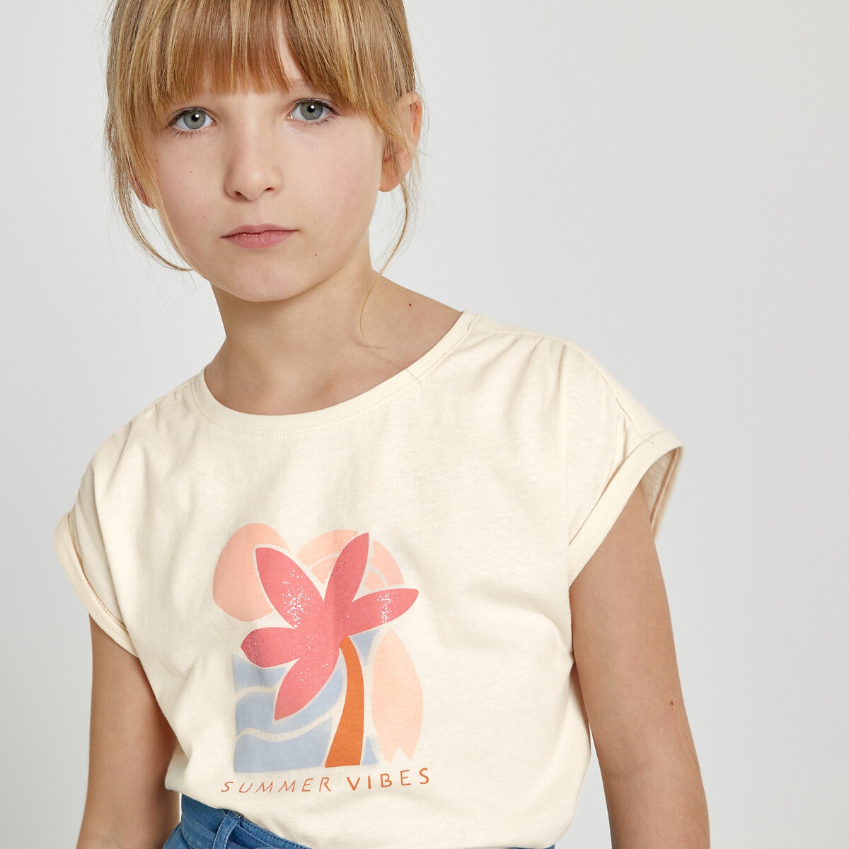 Μόδα > Παιδικά > Κορίτσι > T-shirt, αμάνικες μπλούζες > Κοντομάνικες μπλούζες Κοντομάνικη εμπριμέ μπλούζα με στάμπα φοίνικα