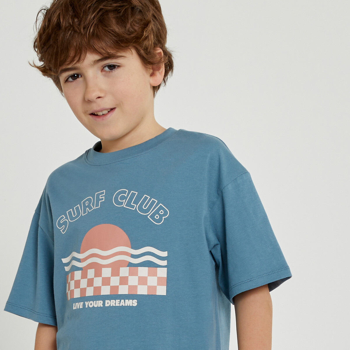 Μόδα > Παιδικά > Αγόρι > T-shirt, πόλο > Κοντά μανίκια Κοντομάνικο T-shirt oversize με μήνυμα