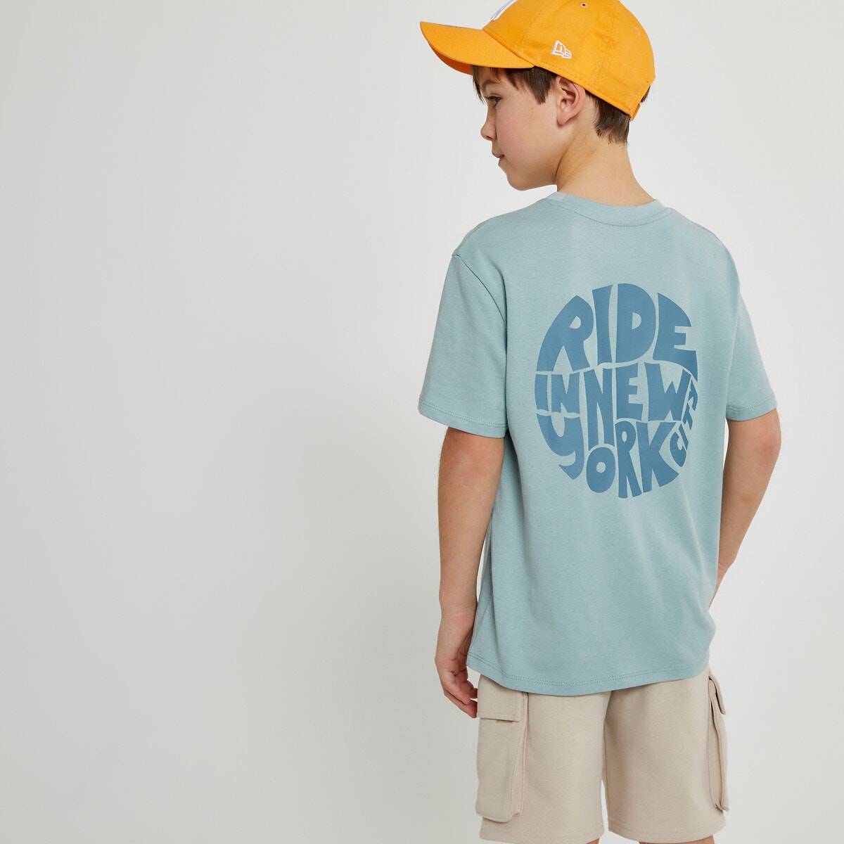 Μόδα > Παιδικά > Αγόρι > T-shirt, πόλο > Κοντά μανίκια Κοντομάνικο T-shirt oversize με στάμπα στην πλάτη