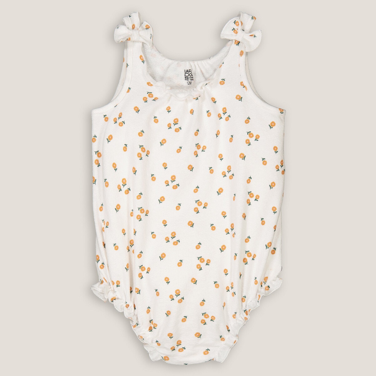 Ολόσωμο φρομάκι με φουφούλα και φλοράλ μοτίβο