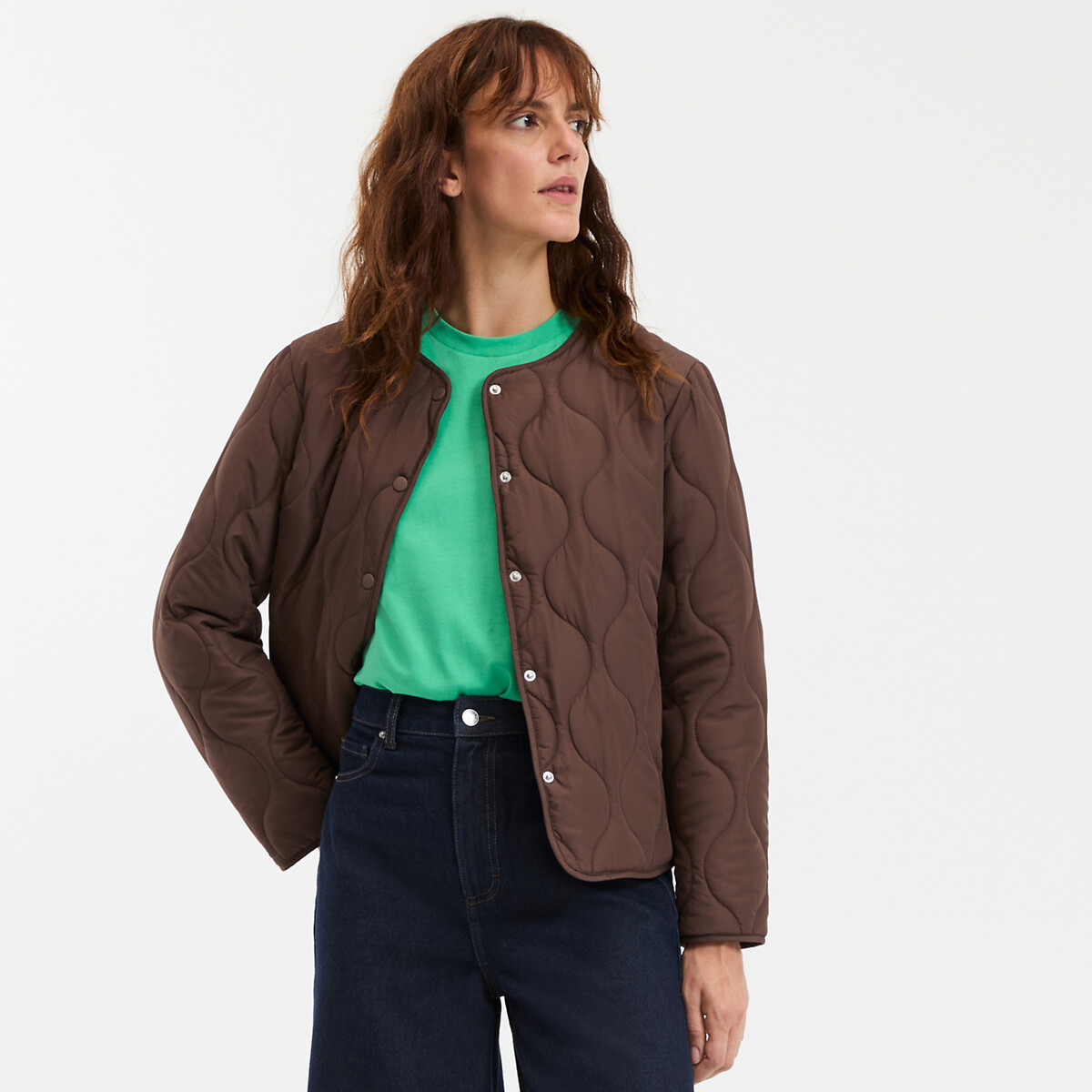 La Redoute Collections Ελαφρύ καπιτονέ μπουφάν με σούστες