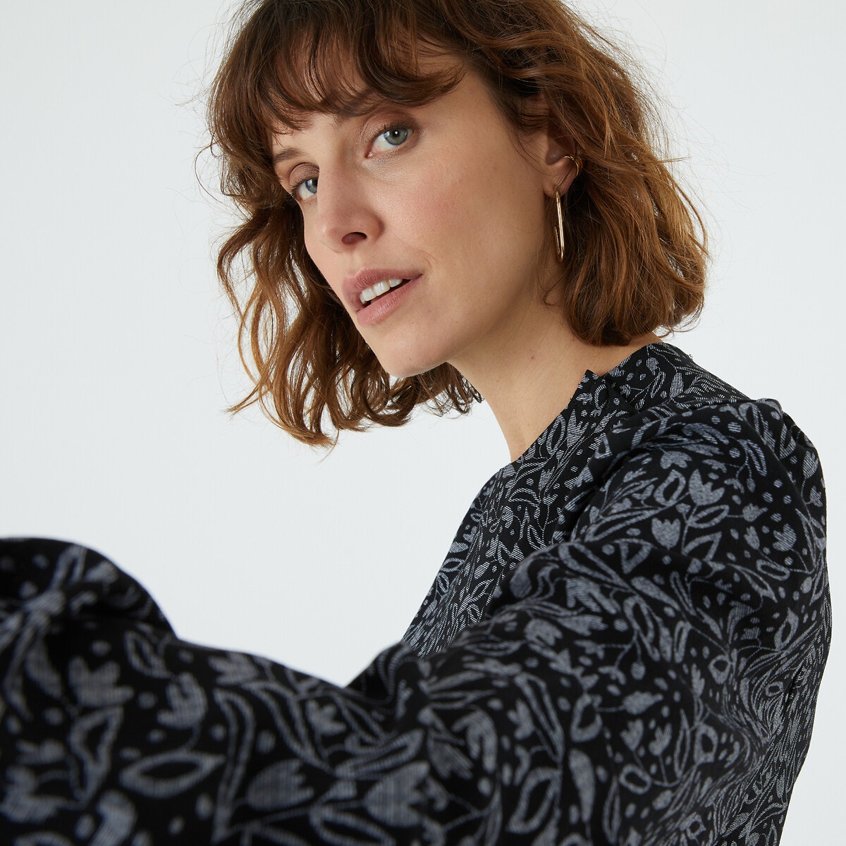 Μακρυμάνικη μπλούζα με στρογγυλή λαιμόκοψη