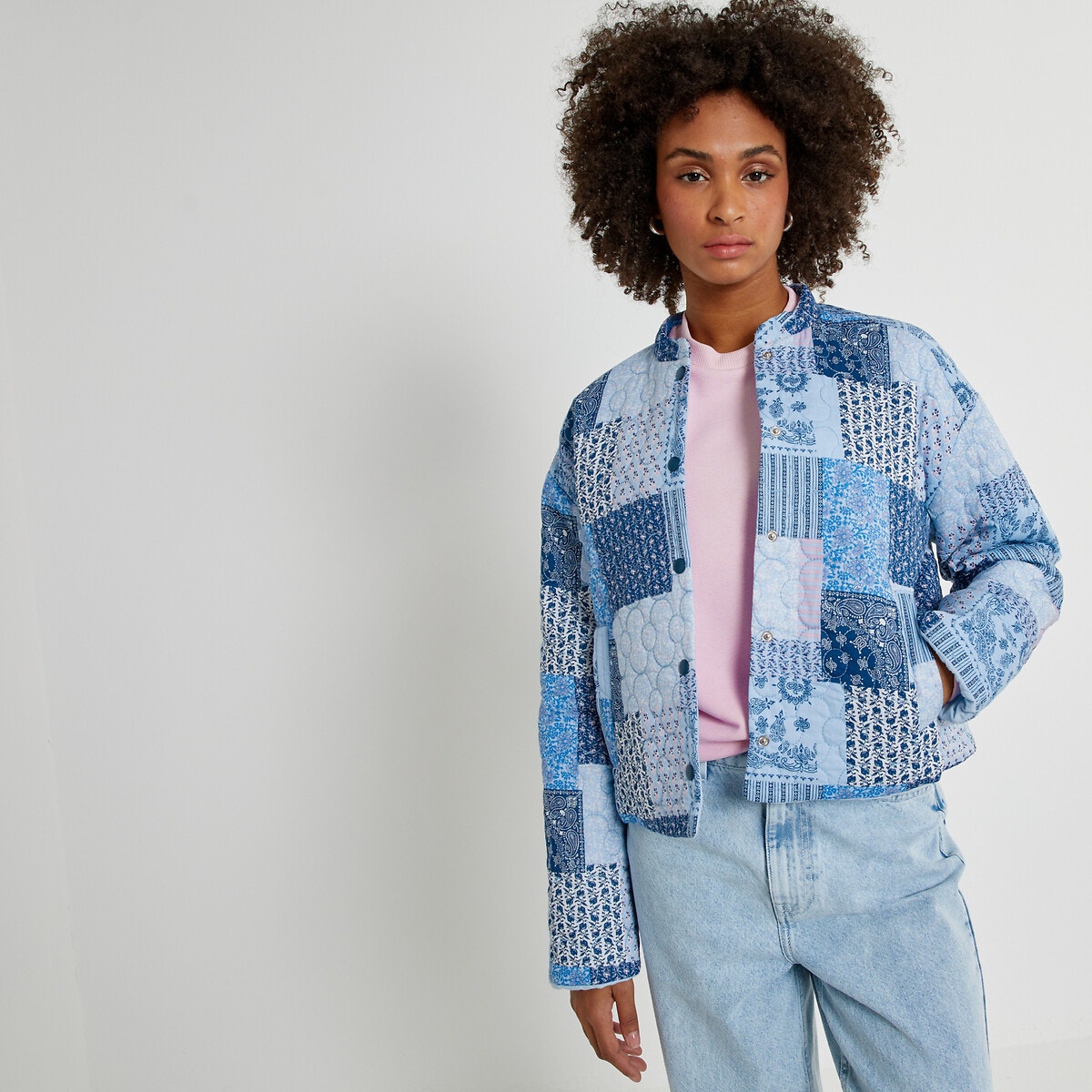 Μόδα > Γυναικεία > Ρούχα > Σακάκια, μπουφάν Κοντό σακάκι με μοτίβο patchwork