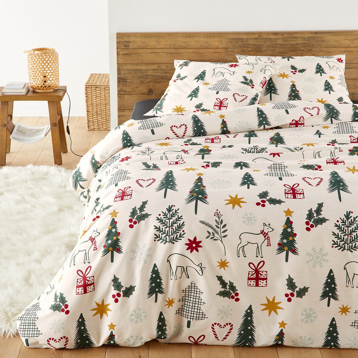 Βαμβακερό σετ παπλωματοθήκης με ορθογώνια μαξιλαροθήκη 140x200 cm