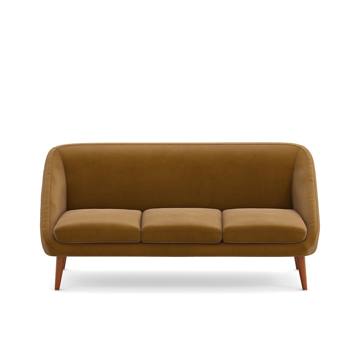 Τριθέσιος καναπές από βελούδο Μ80xΠ183xΥ80cm