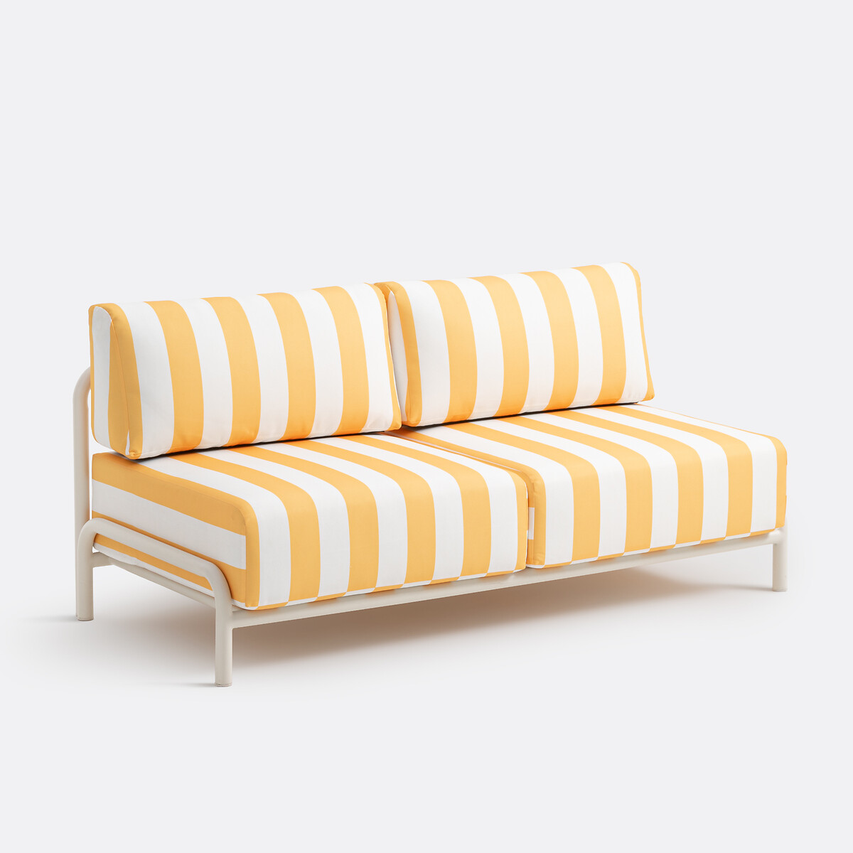 Διθέσιος καναπές κήπου από μέταλλο Π145xΥ55cm