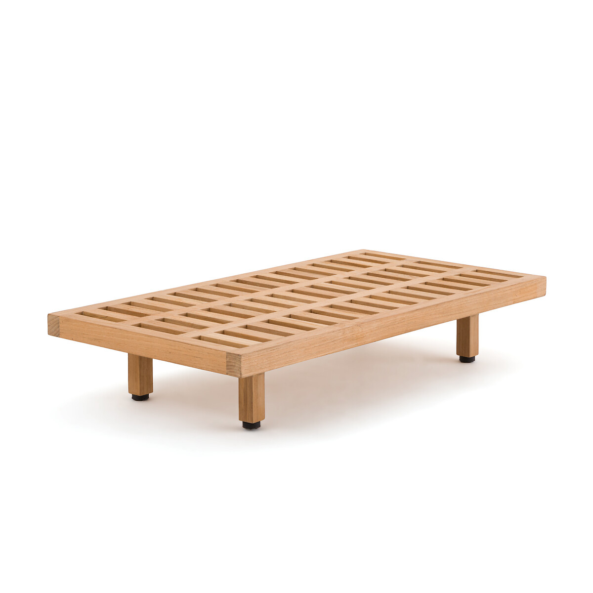 AM.PM Χαμηλό τετράγωνο τραπεζάκι από μασίφ ξύλο από teak Μ58xΠ110xΥ20cm