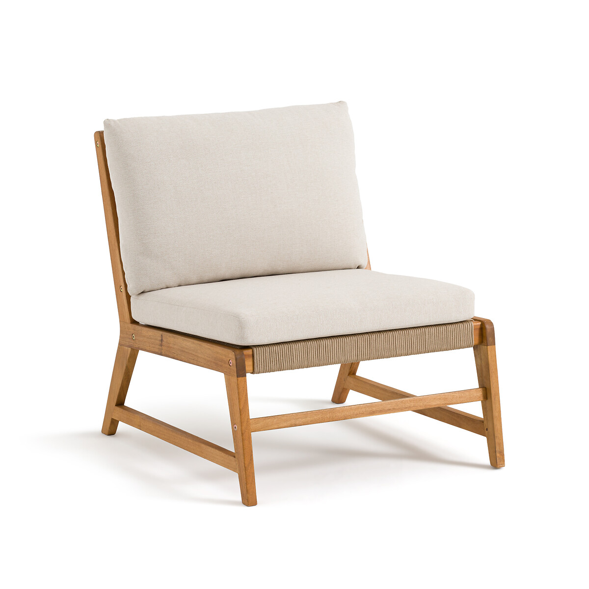 Πολυθρόνα κήπου από ξύλο ακακίας Μ77xΠ68xΥ75cm