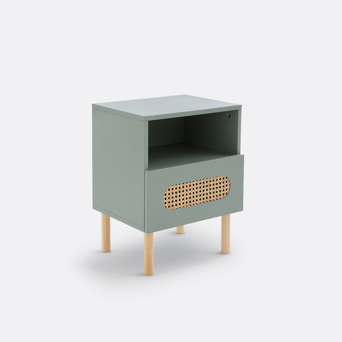 SO'HOME Κομοδίνο με 1 συρτάρι από ψάθα Π40xΥ51cm