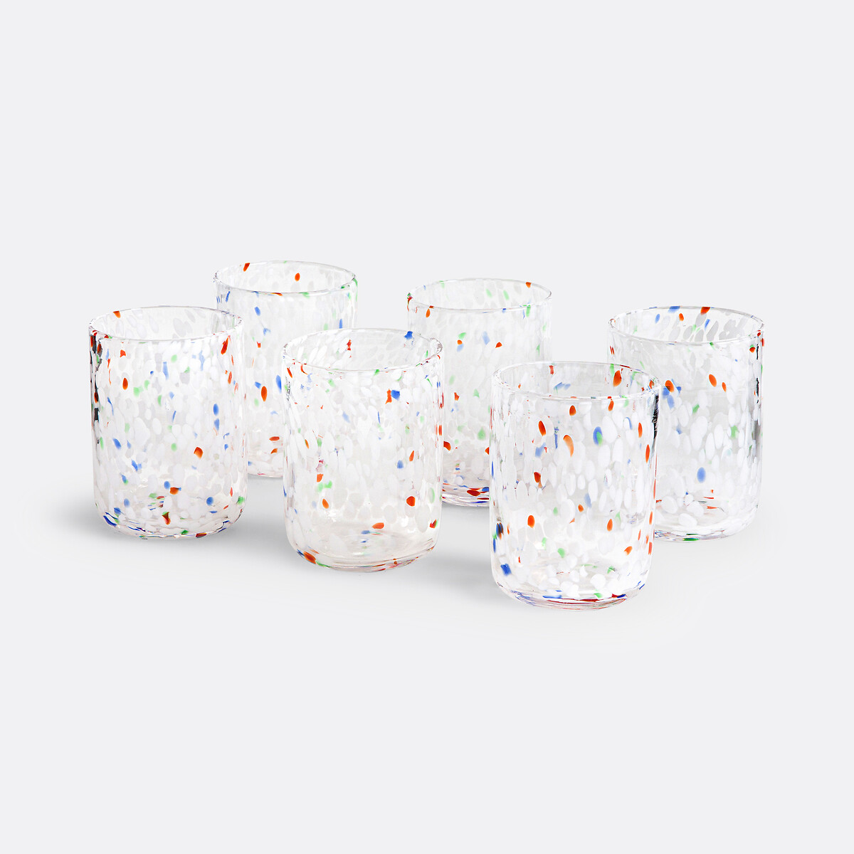 Σετ 6 ποτήρια με σχέδιο κηλίδες