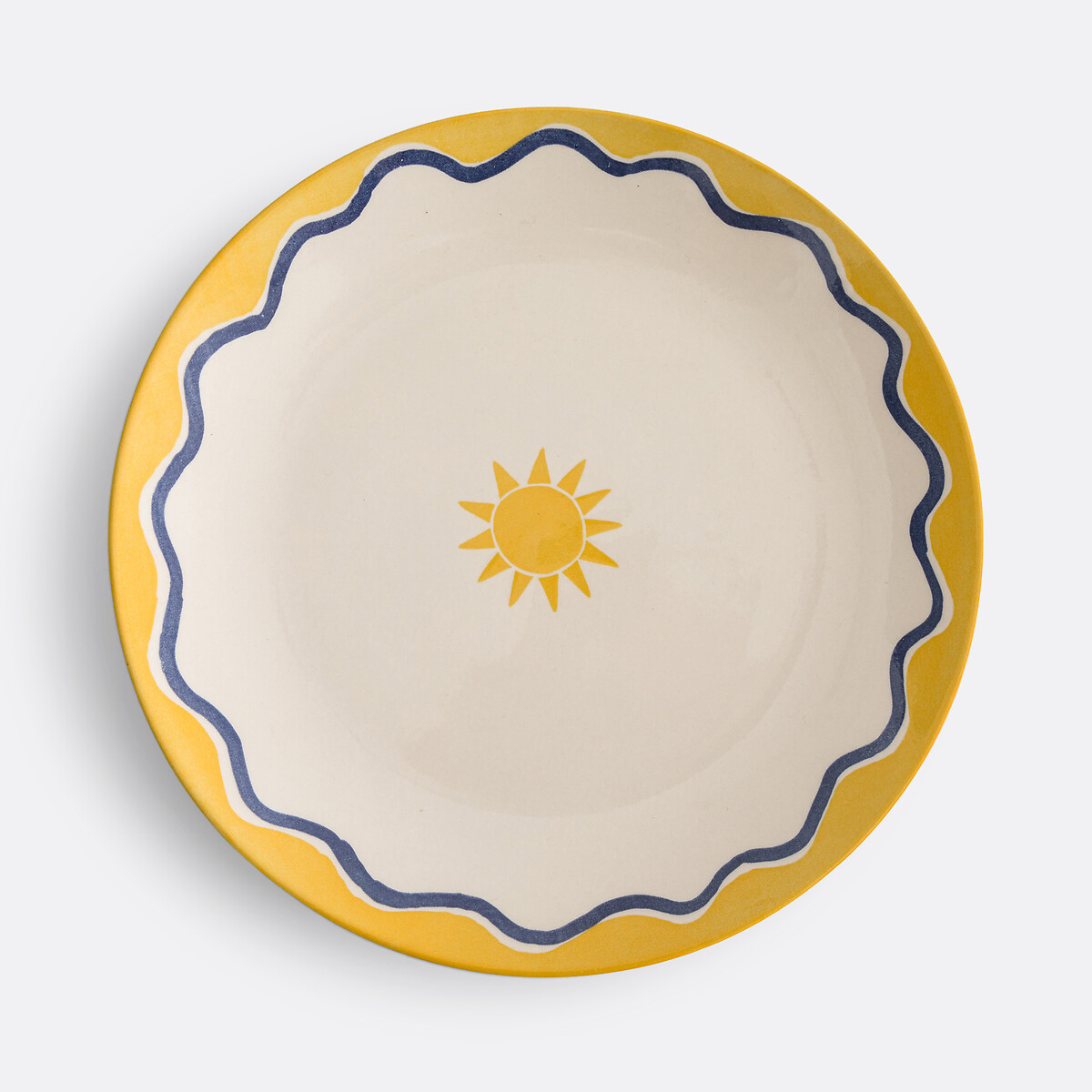 Σετ 4 κεραμικά ρηχά πιάτα από φαγιάνς