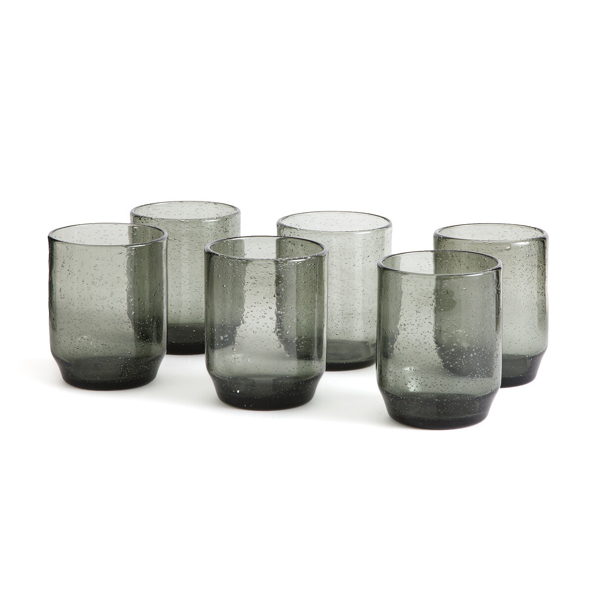 Σετ 6 γυάλινα ποτήρια με φυσαλίδες