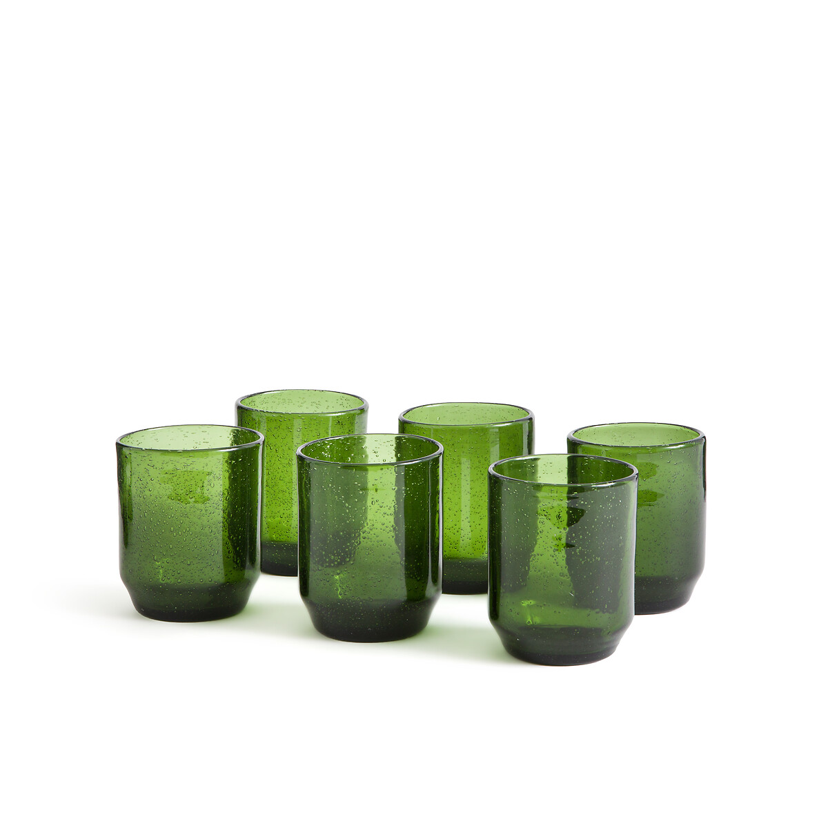 Σετ 6 γυάλινα ποτήρια με φυσαλίδες