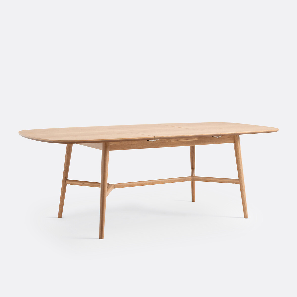 La Redoute Interieurs Τραπέζι 8 ατόμων με καπλαμά ξύλου δρυ Μ100xΠ220xΥ75cm