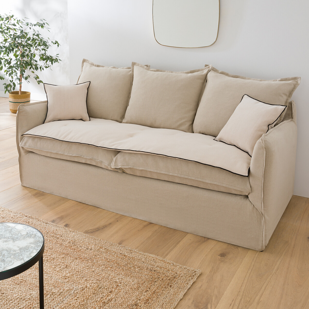 La Redoute Interieurs Στρώμα καναπέ με όψη σενίλ 60x180 cm