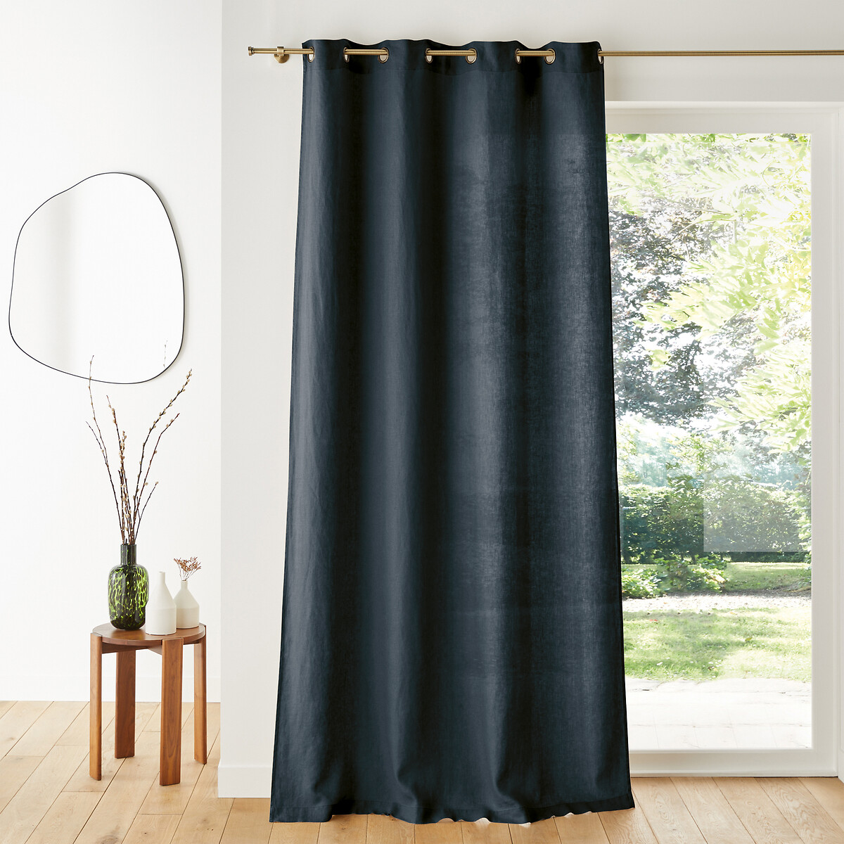 La Redoute Interieurs Κουρτίνα από λινό με καψούλια 250x140 cm