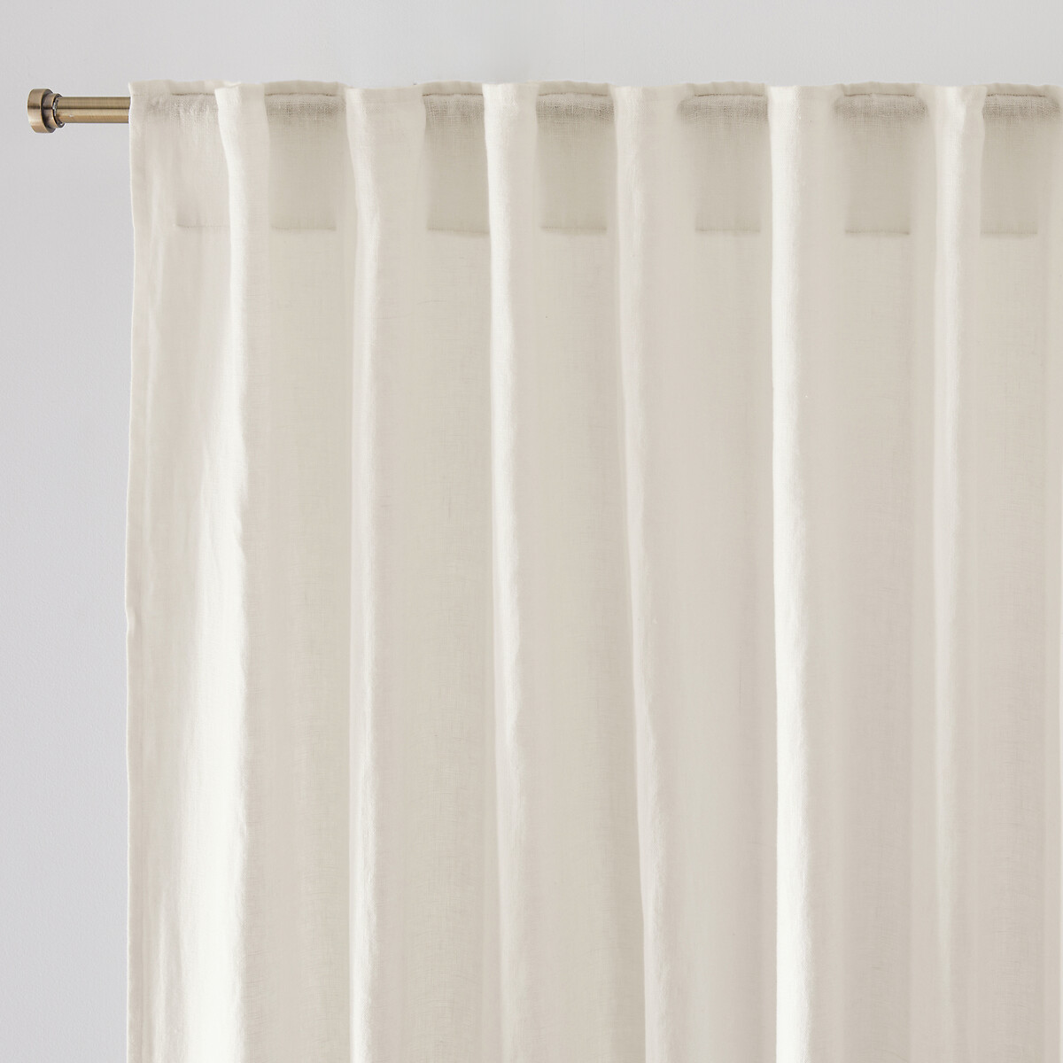 Λινή κουρτίνα με κρυφές θηλιές, Elba