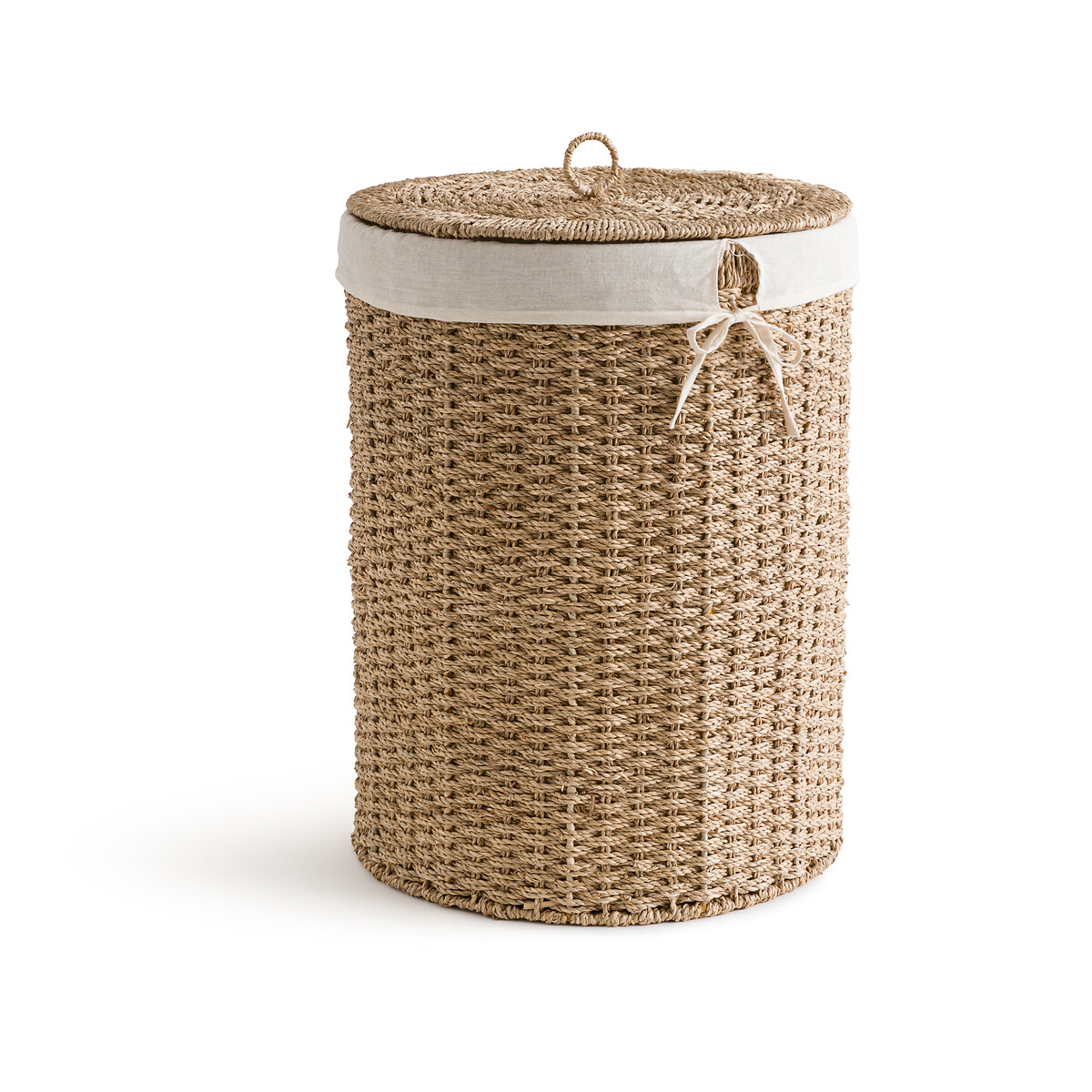 Καλάθι για άπλυτα από ψάθα