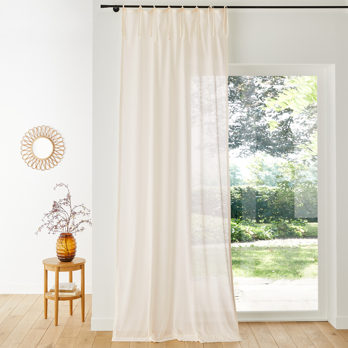 Κουρτίνα με φιογκάκια 180x135 cm