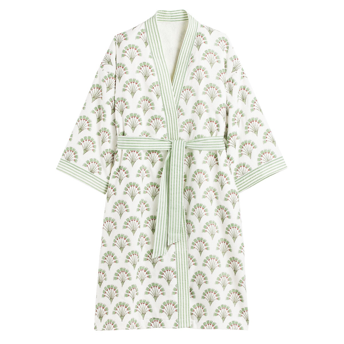 Εμπριμέ μπουρνούζι πετσετέ στο εσωτερικό 34/36