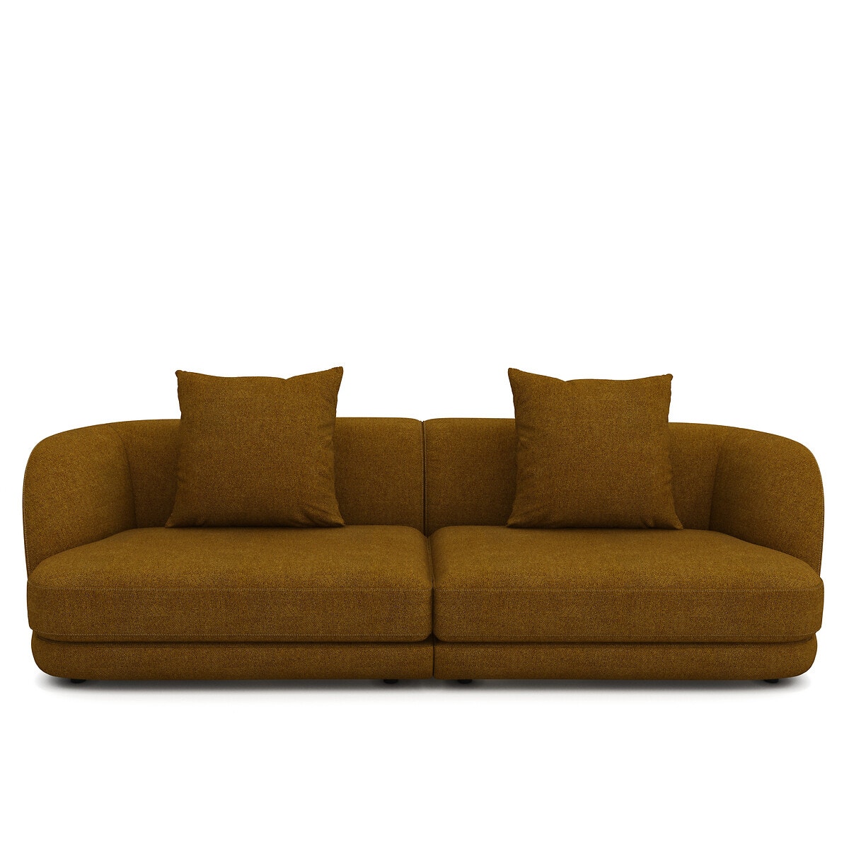 Πενταθέσιος καναπές με μελανζέ ψαθωτή ταπετσαρία, Alessio