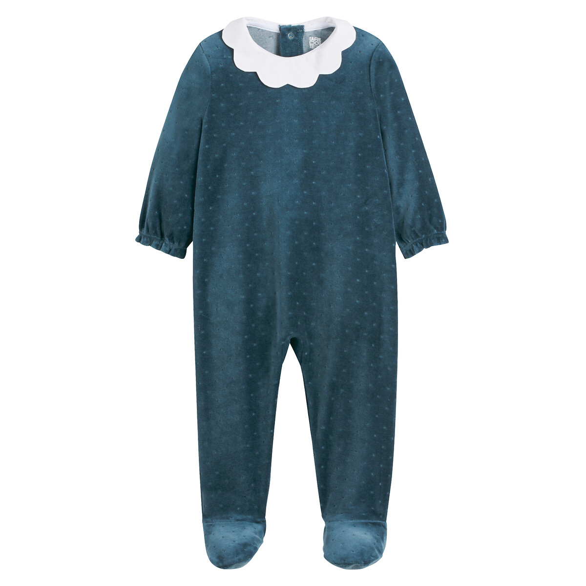 La Redoute Collections Βελουτέ πιτζαμάκι με γιακά σε αντίθεση