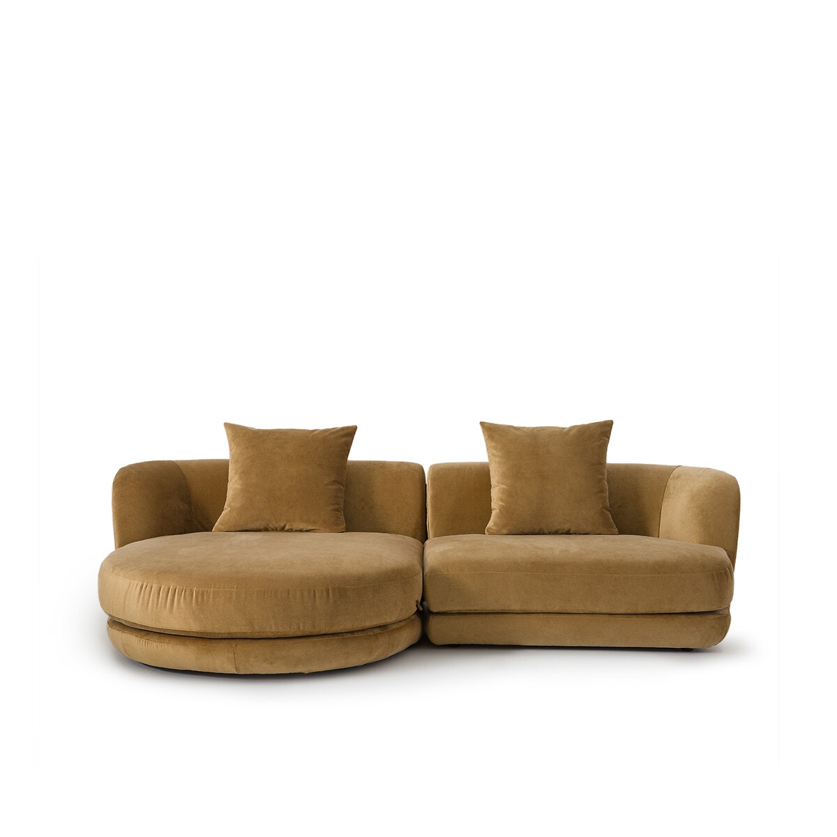 Γωνιακός καναπές από λινό βελούδο, Alessio