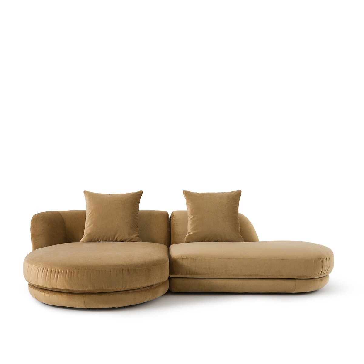 Γωνιακός καναπές από λινό βελούδο, Alessio