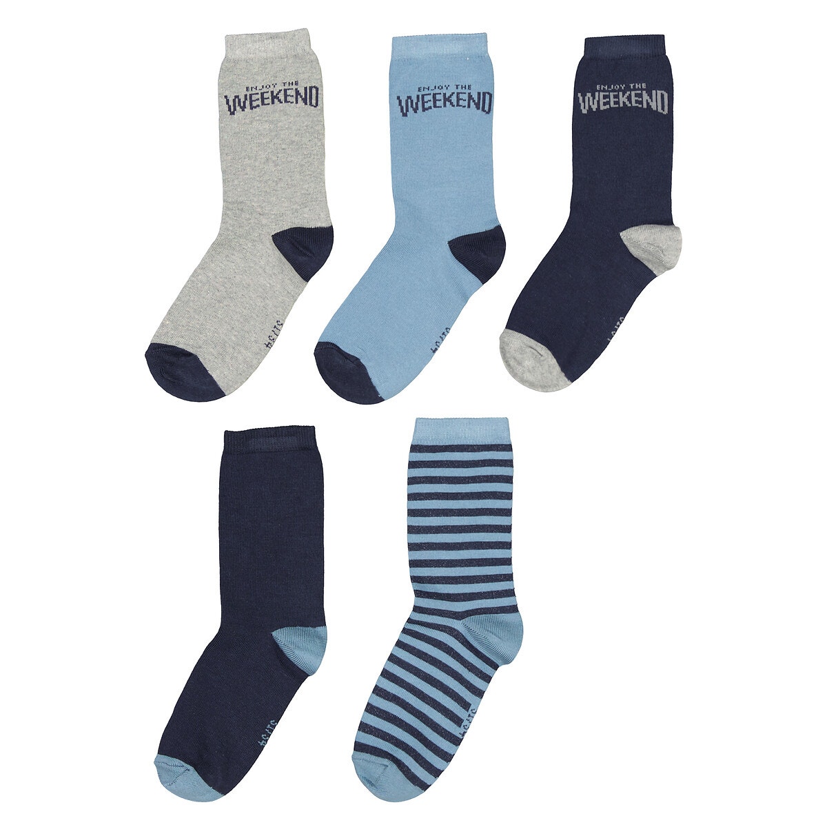 La Redoute Collections Σετ 5 ζευγάρια κάλτσες Weekend