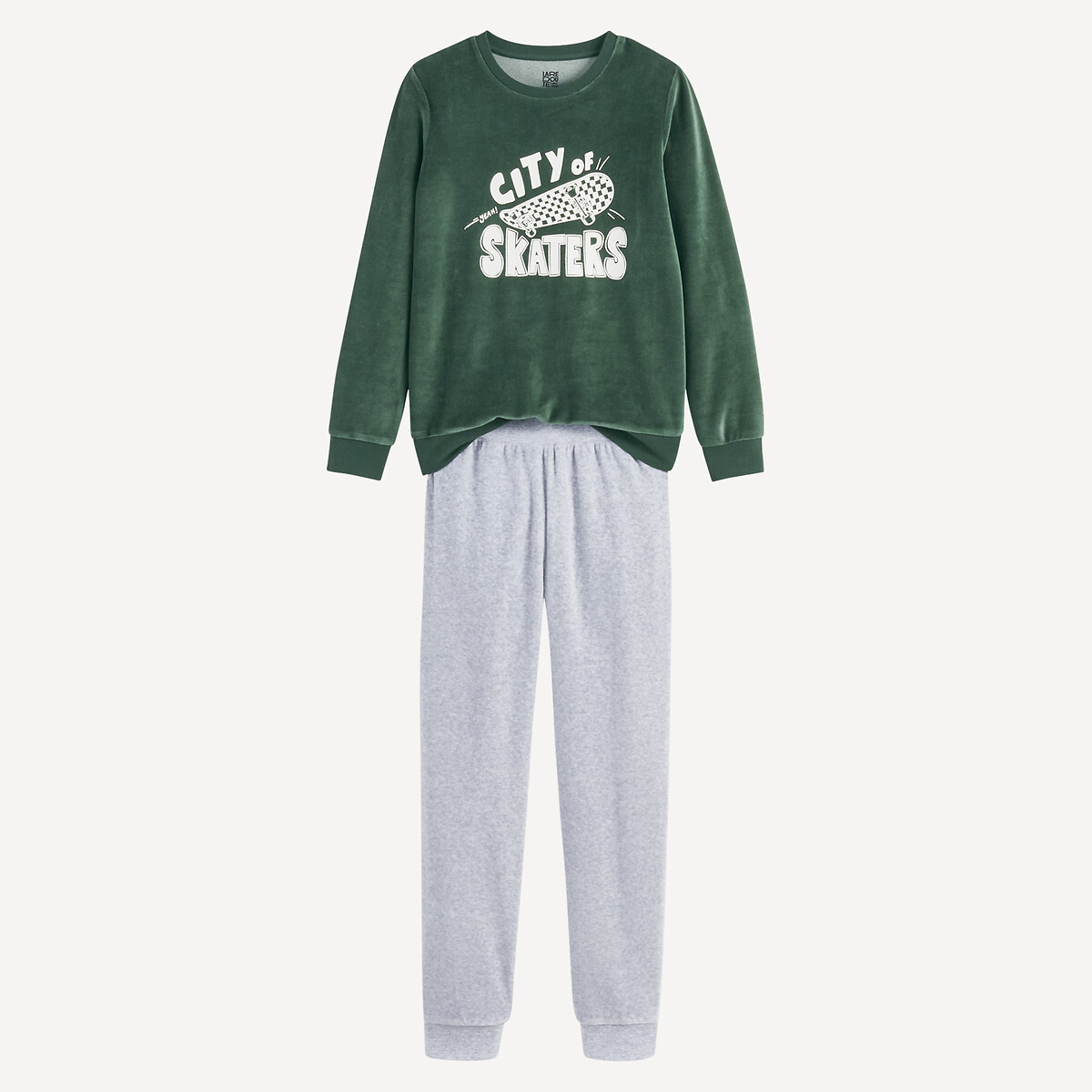 La Redoute Collections Βελουτέ πιτζάμα με στάμπα σκέιτ