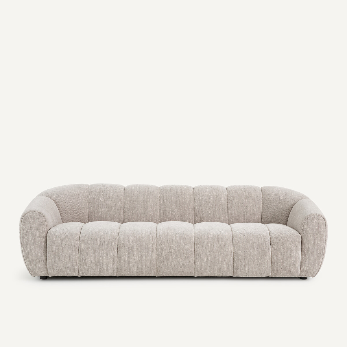 Τριθέσιος καναπές με κρεπ ταπετσαρία Μ101xΠ218xΥ71cm