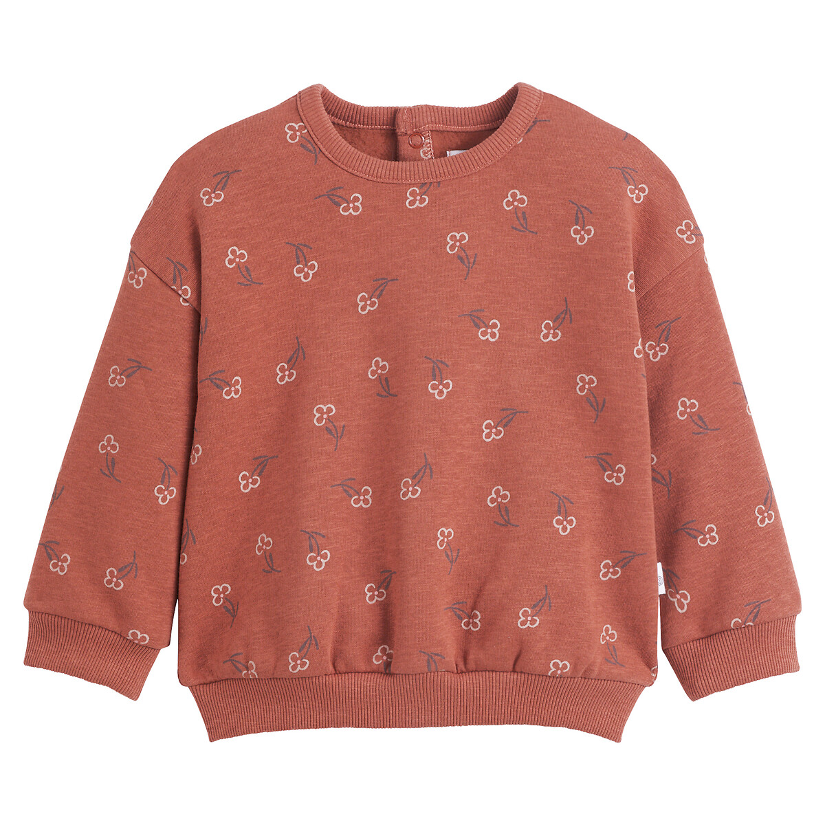 La Redoute Collections Φανελένιο φούτερ με σούστες στην πλάτη