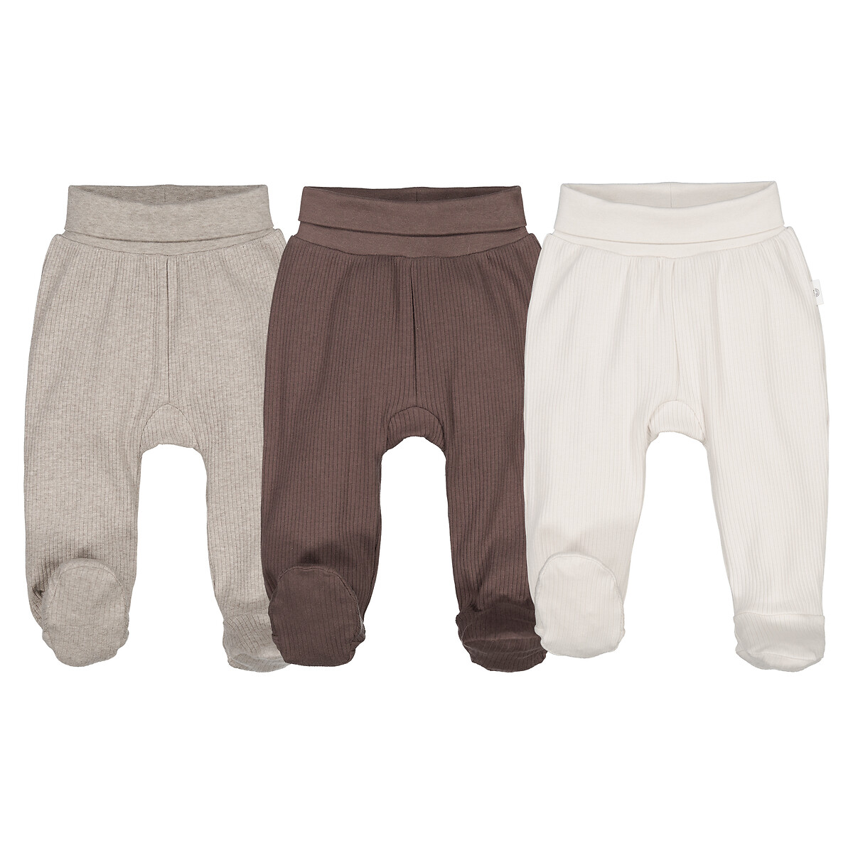La Redoute Collections Σετ 3 κολάν με ενσωματωμένες πατούσες από βελούδο κοτλέ