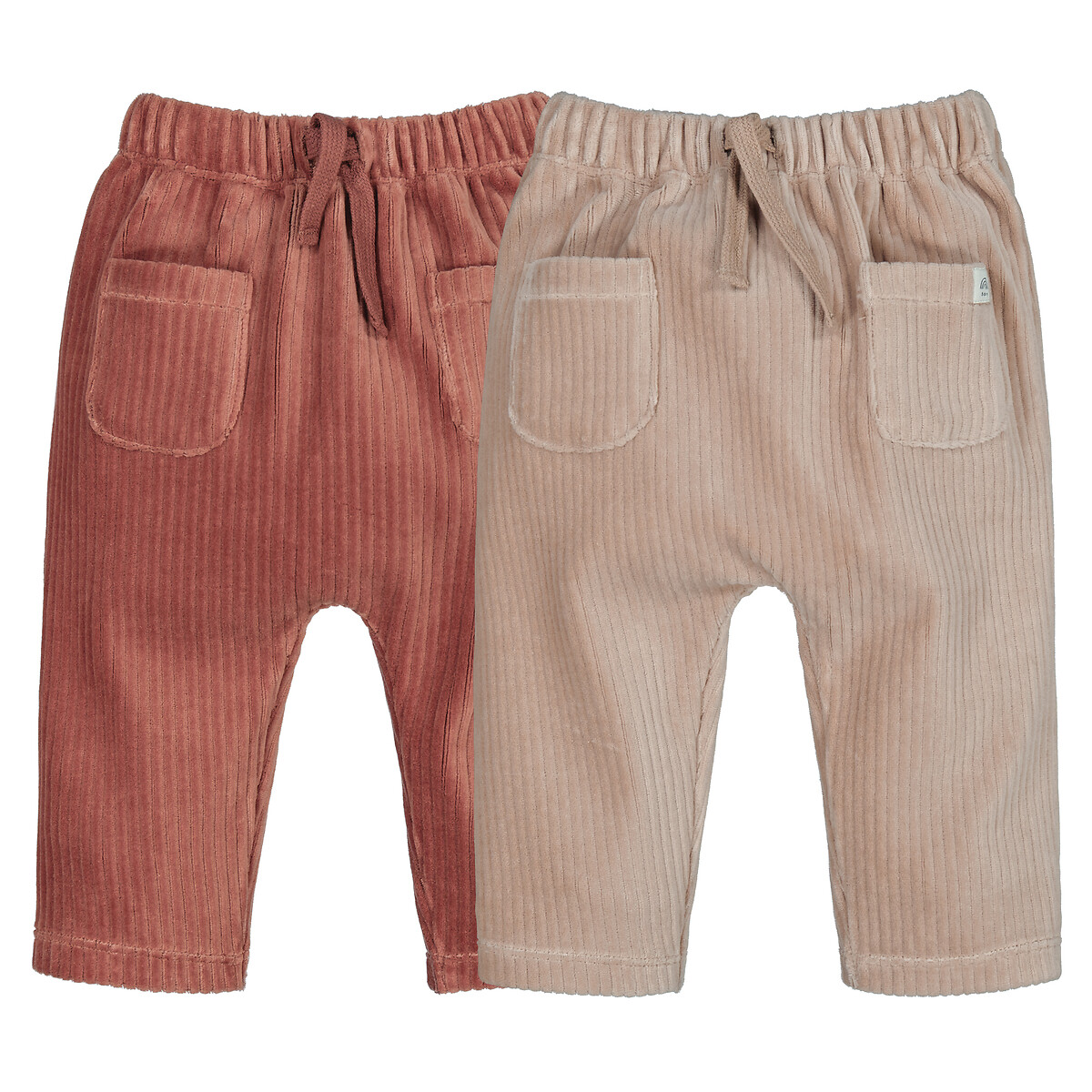 La Redoute Collections Σετ 2 σαλβάρια από βελούδο κοτλέ
