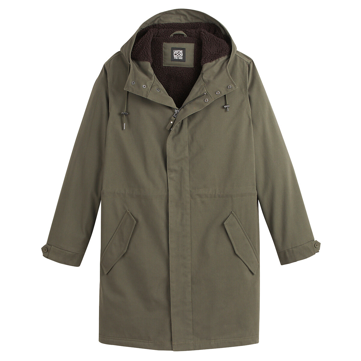 Μίντι παρκά με κουκούλα