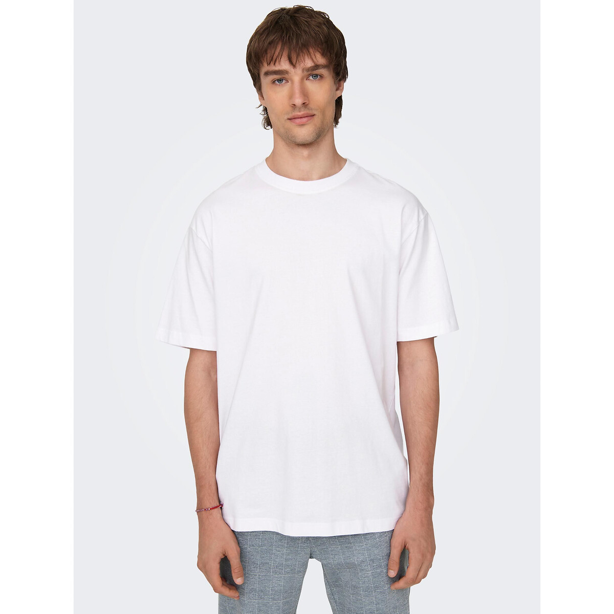 Φαρδύ T-shirt με στρογγυλή λαιμόκοψη