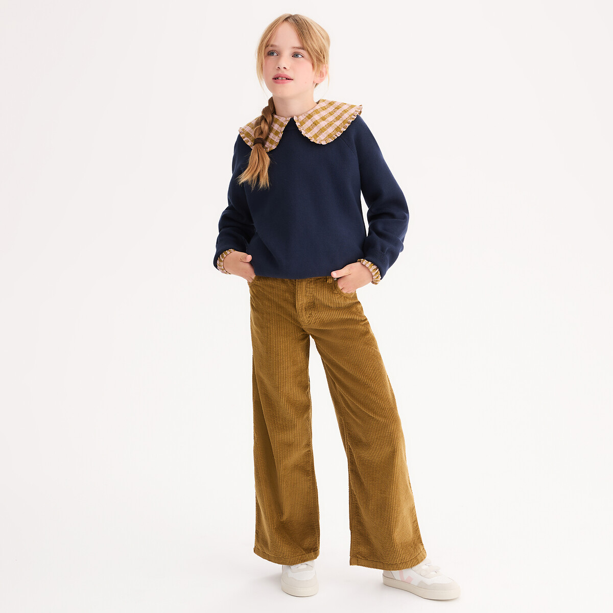La Redoute Collections Φαρδύ κοτλέ παντελόνι