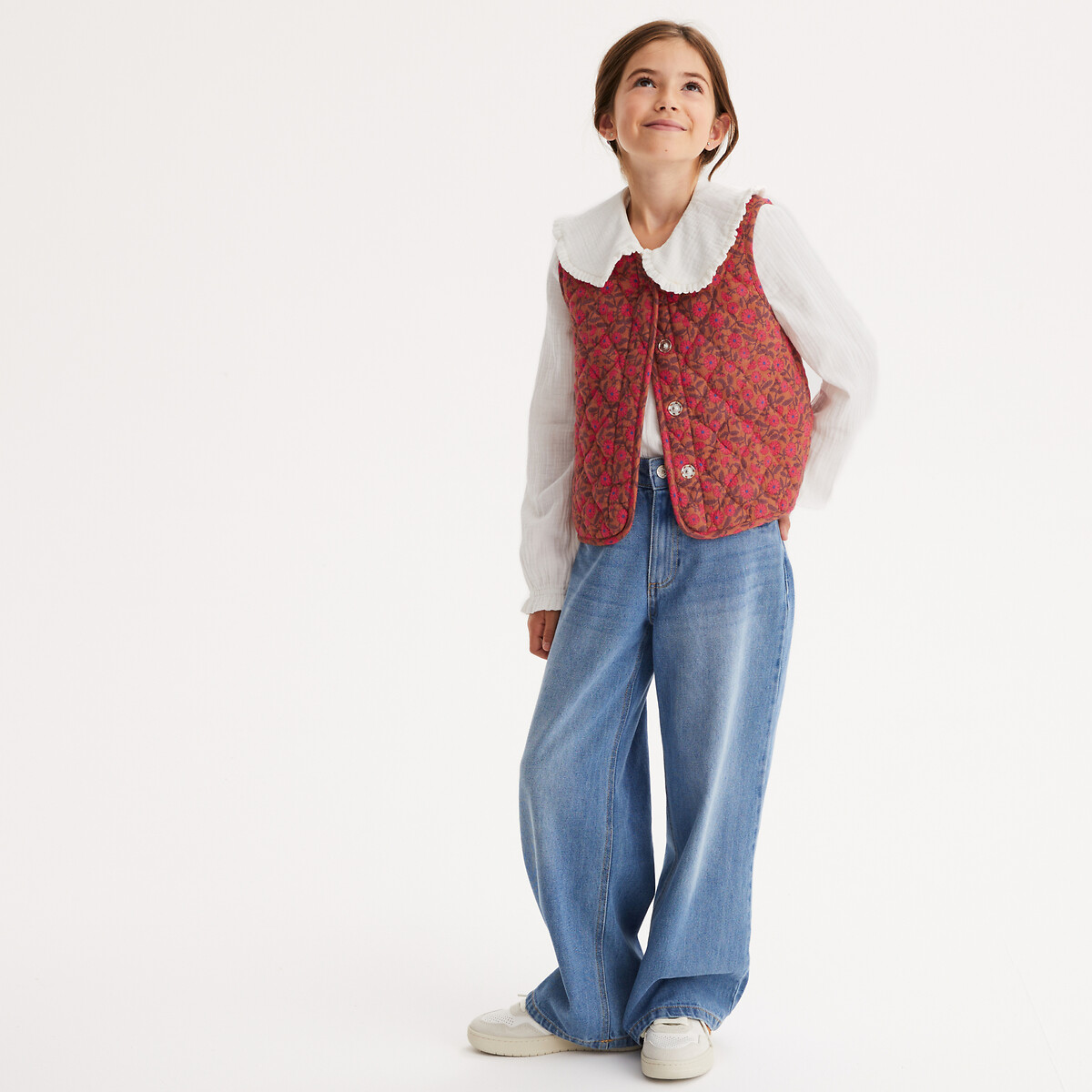 La Redoute Collections Αμάνικη πιτζάμα από βαμβακερή γάζα