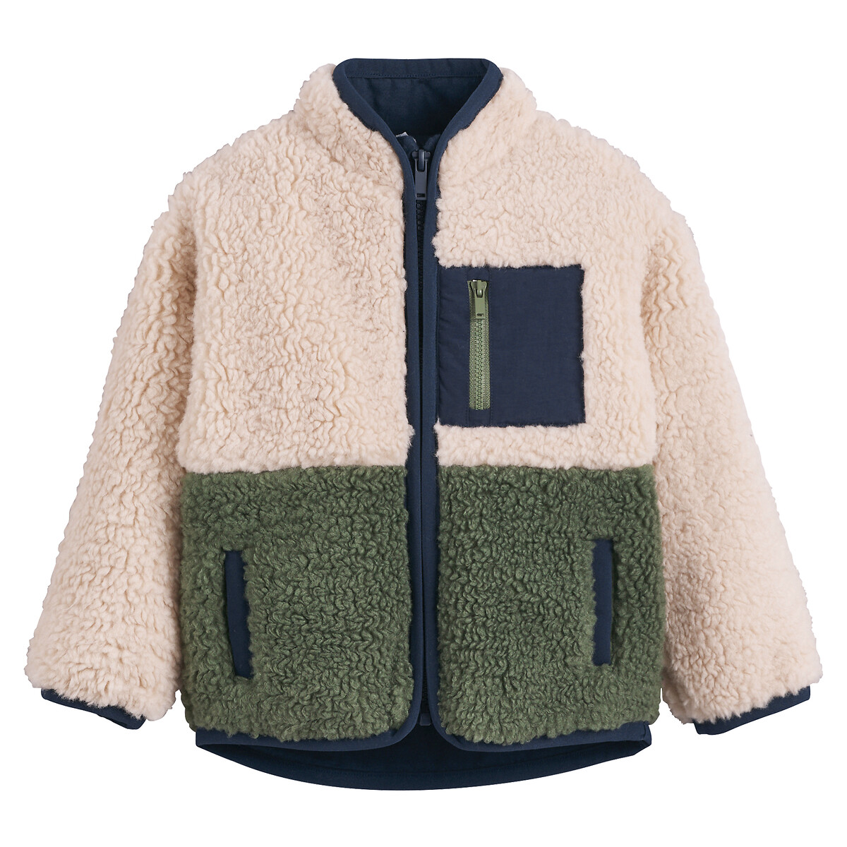 La Redoute Collections Ζακέτα από sherpa με όρθιο λαιμό
