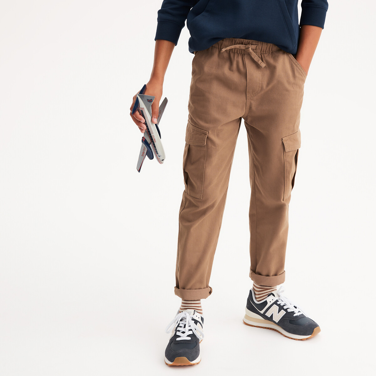 Παντελόνι cargo με λάστιχο στη μέση