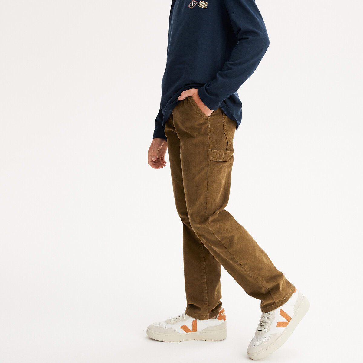 La Redoute Collections Παντελόνι worker από βελούδο κοτλέ