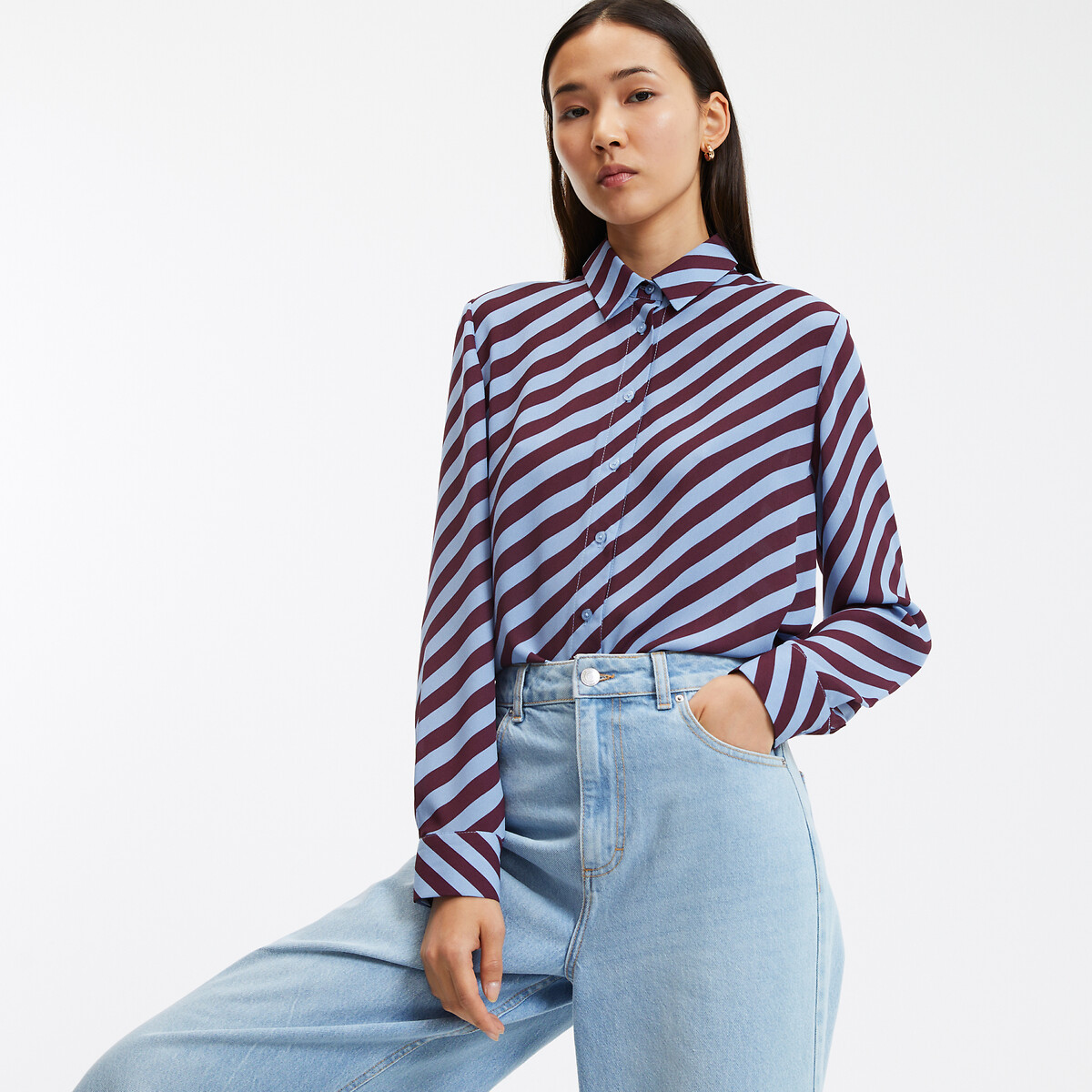 Μακρυμάνικο ριγέ πουκάμισο