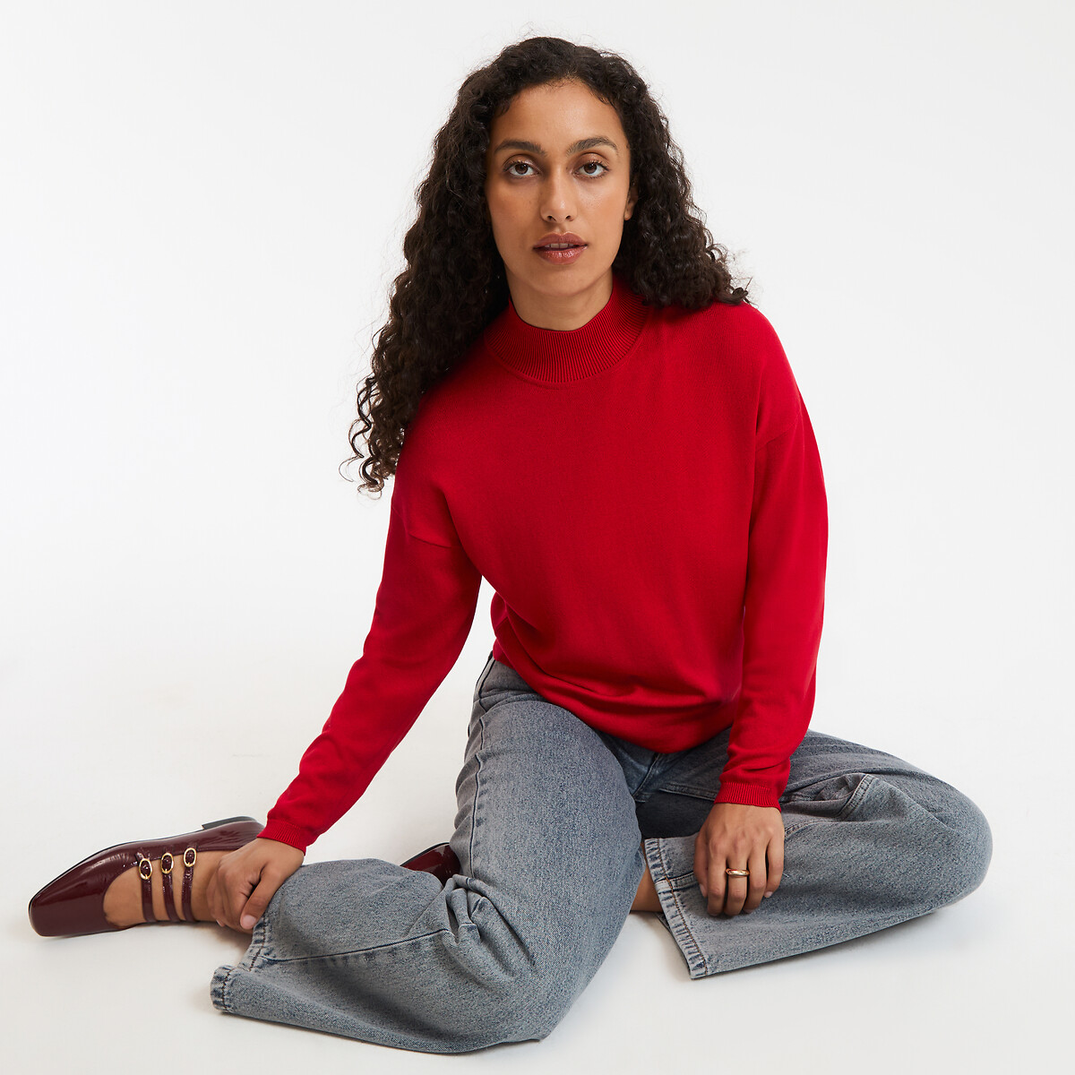 Πλεκτό με όρθιο λαιμό