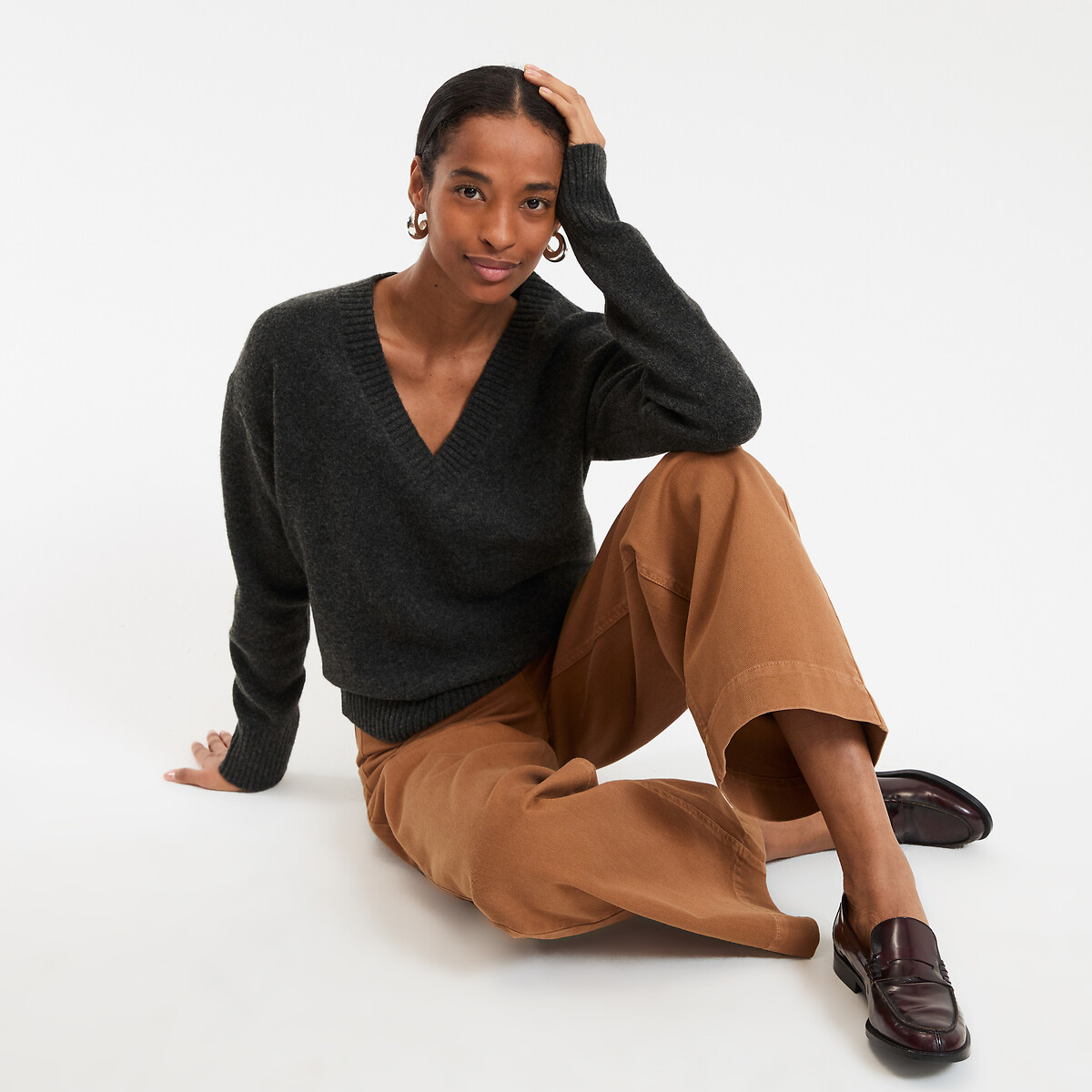 La Redoute Collections Πλεκτό με V