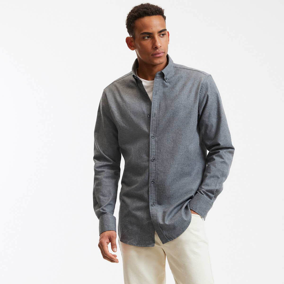 Μακρυμάνικο πουκάμισο από φανέλα