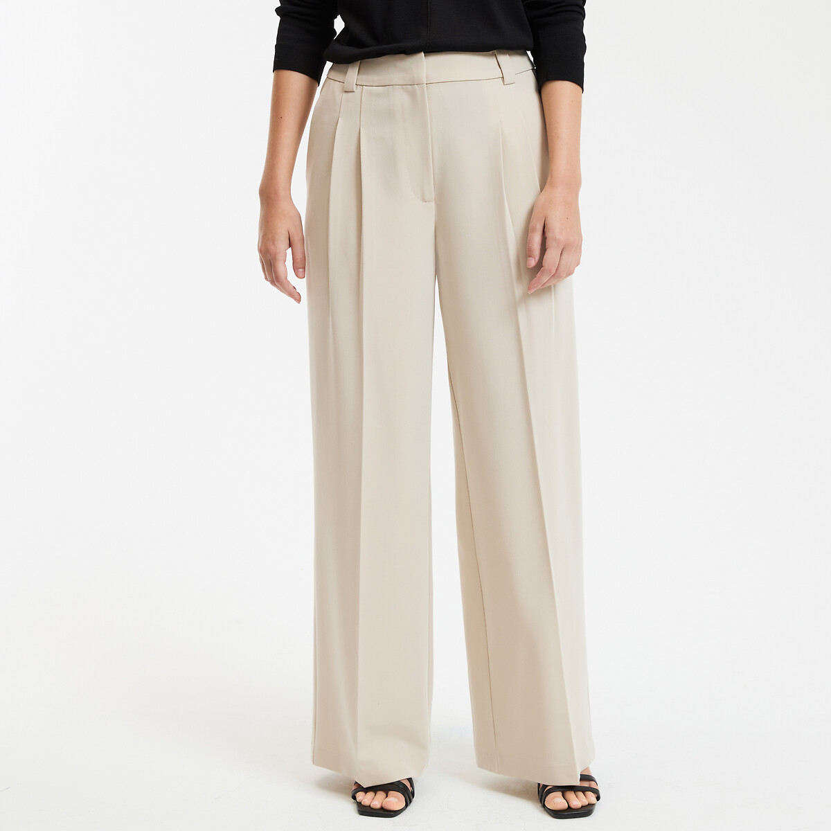 La Redoute Collections Φαρδύ παντελόνι με πένσες