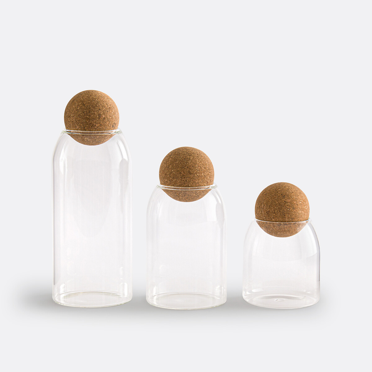 Σετ 3 γυάλινα βάζα